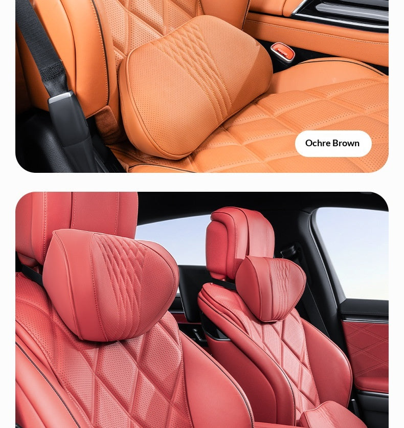 Summer Respirant Memory Foam Car Headset & Lombar Support