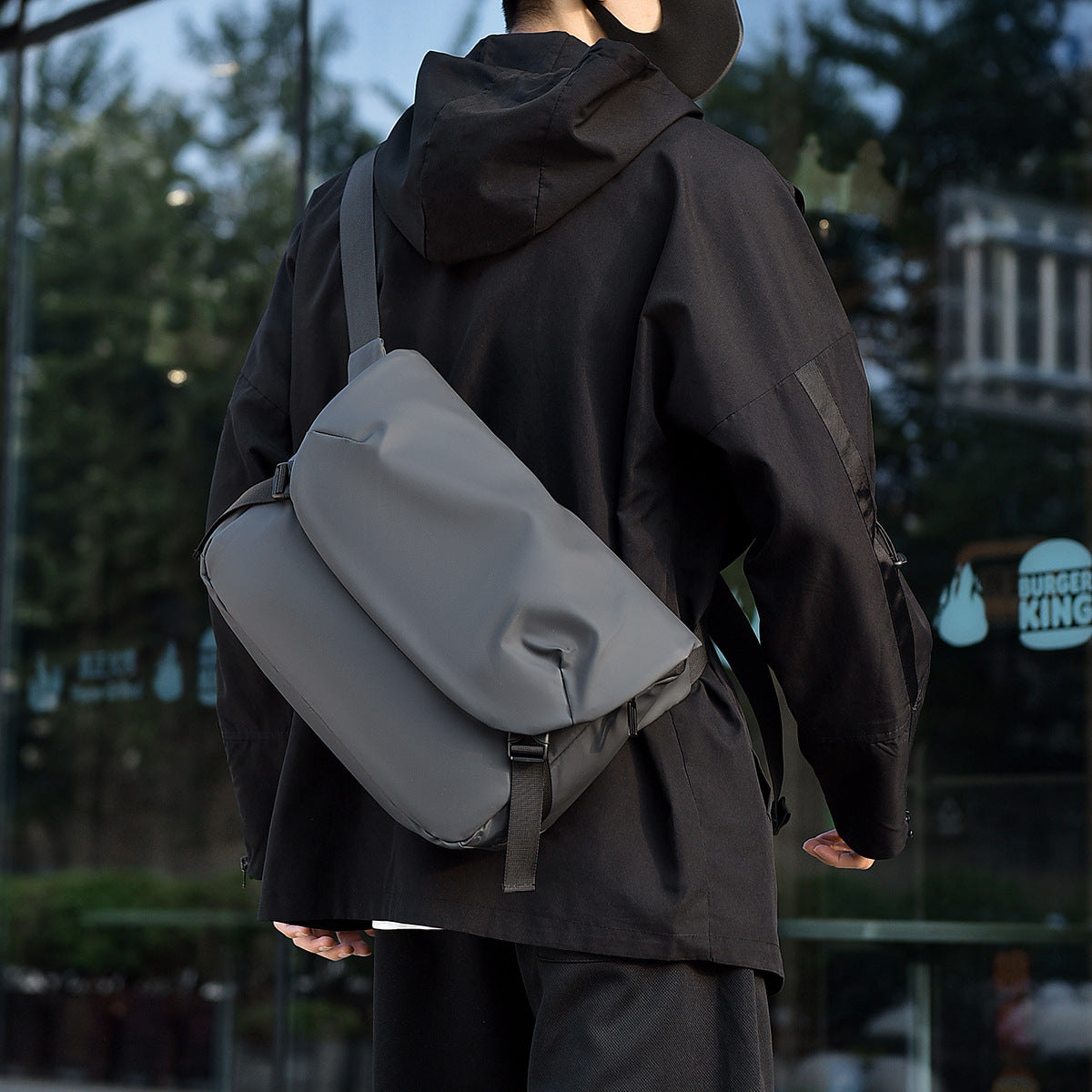 Sac en cuir fonctionnel en cuir imperméable à l'eau