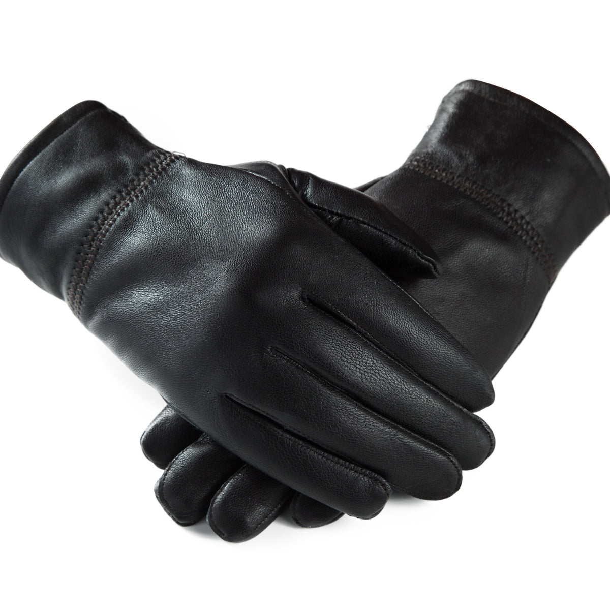 Gants d'hiver en cuir véritable pour hommes