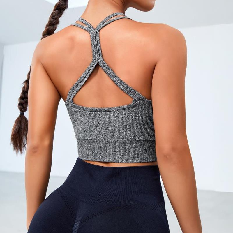 Sous-vêtements de sport Soutien-gorge de yoga élastique haute