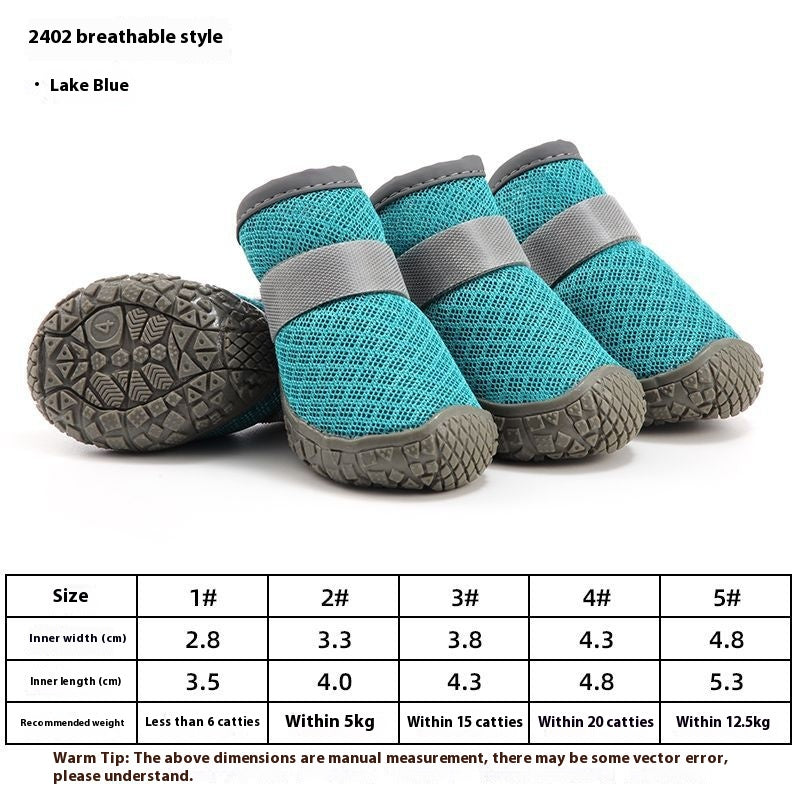 Chaussures pour chiens imperméables, antidérapantes, résistantes à l'usure