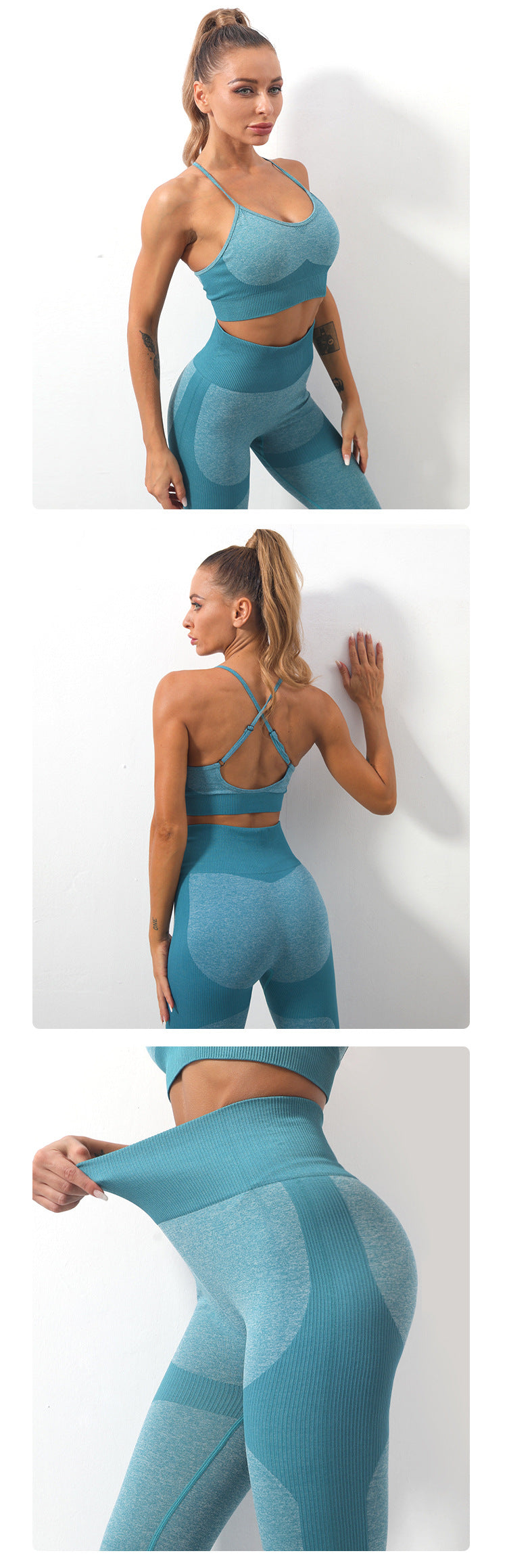 Vêtements de sport sans couture pour femmes Soutien-gorge Yoga
