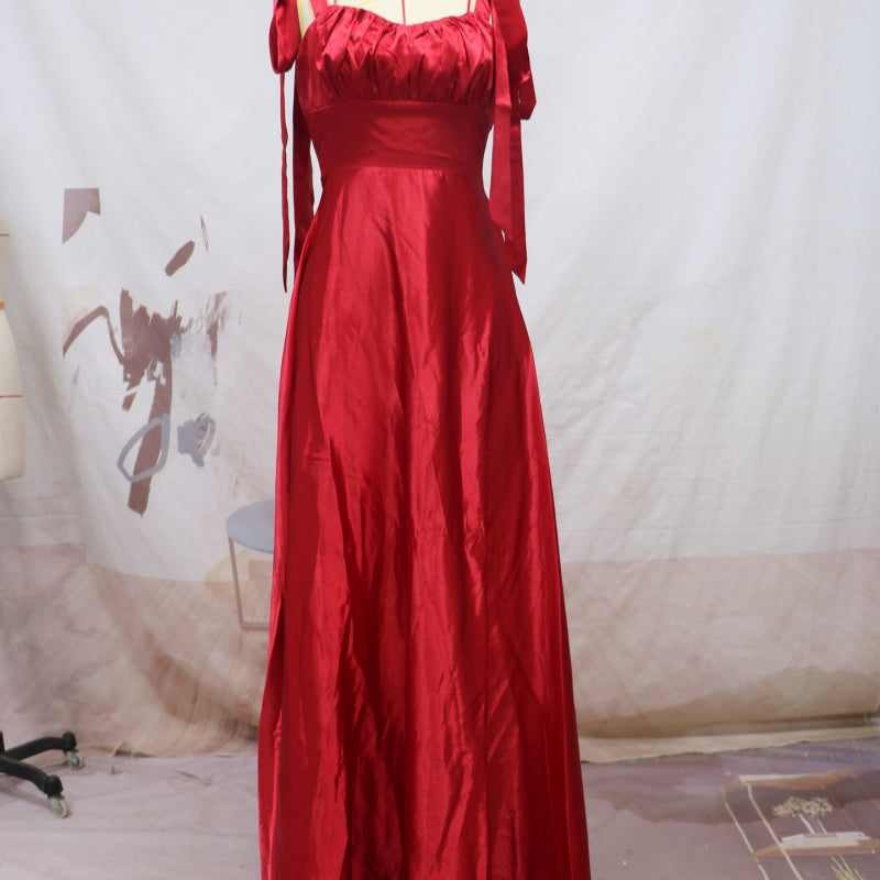 Mode Sans manches Camisole Gown Demoiselle d'honneur Robe de soirée Femmes