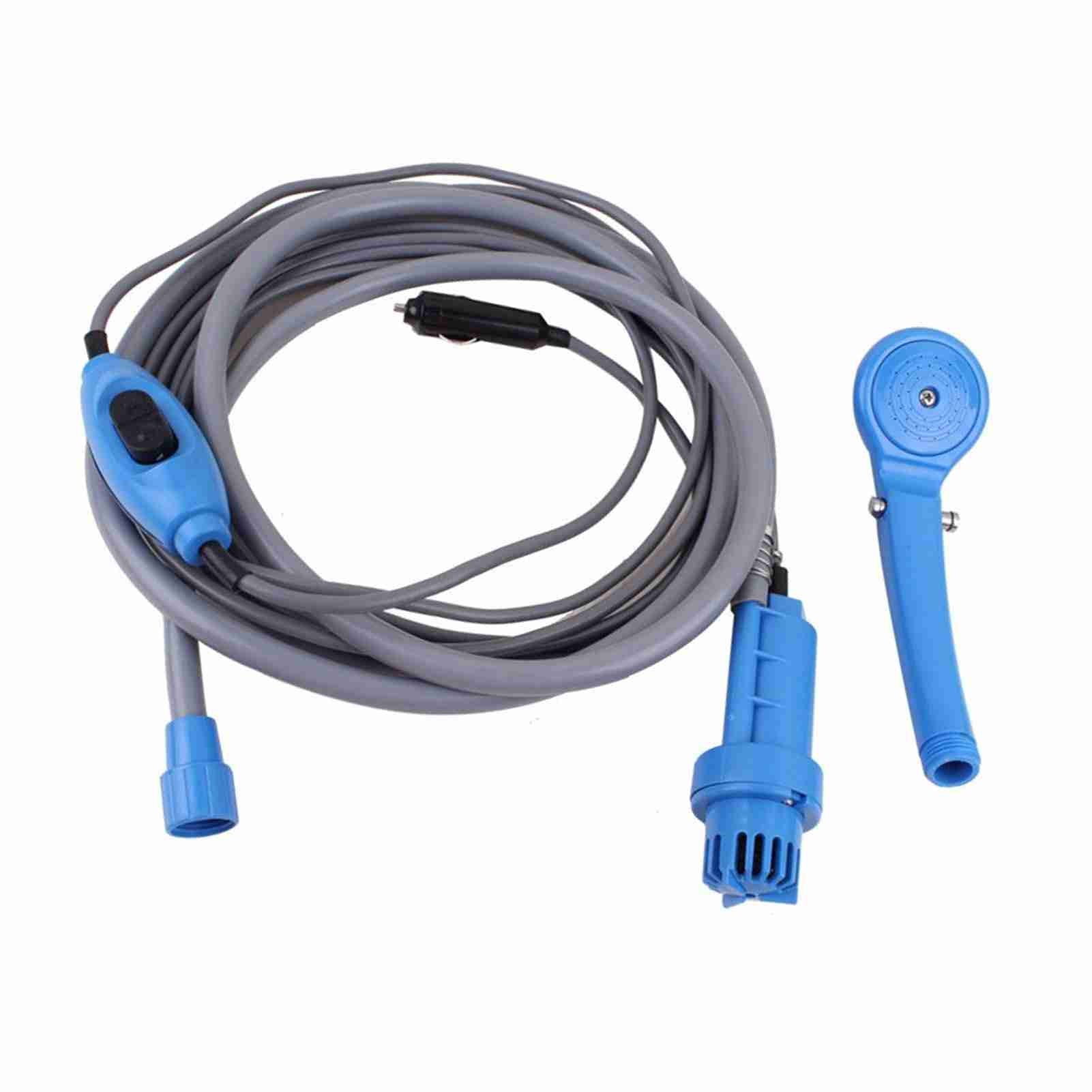 Portable Camping Douche Débit d'eau réglable Vaporisateur de douche extérieure étanche 2,5 L/min