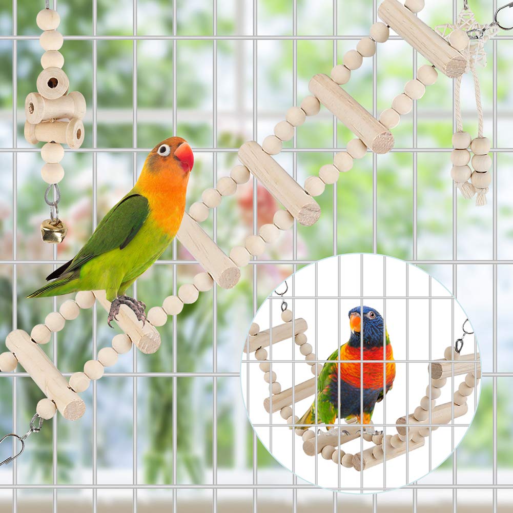 Jouets à balançoire de perroquet d'oiseau