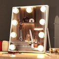 Miroir de maquillage LED 9 couleurs avec ampoule