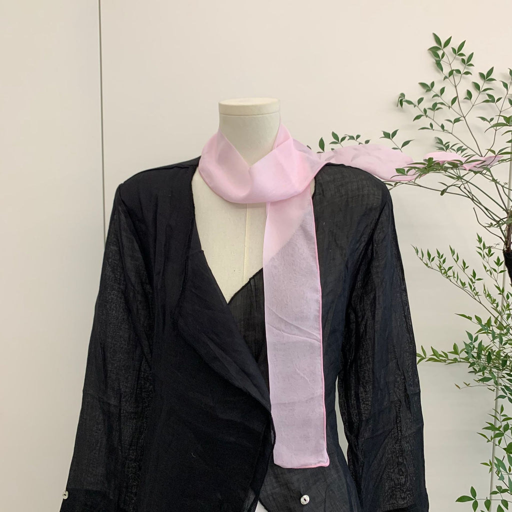 PrintempsSummer Écharpe courte en soie pour les femmes