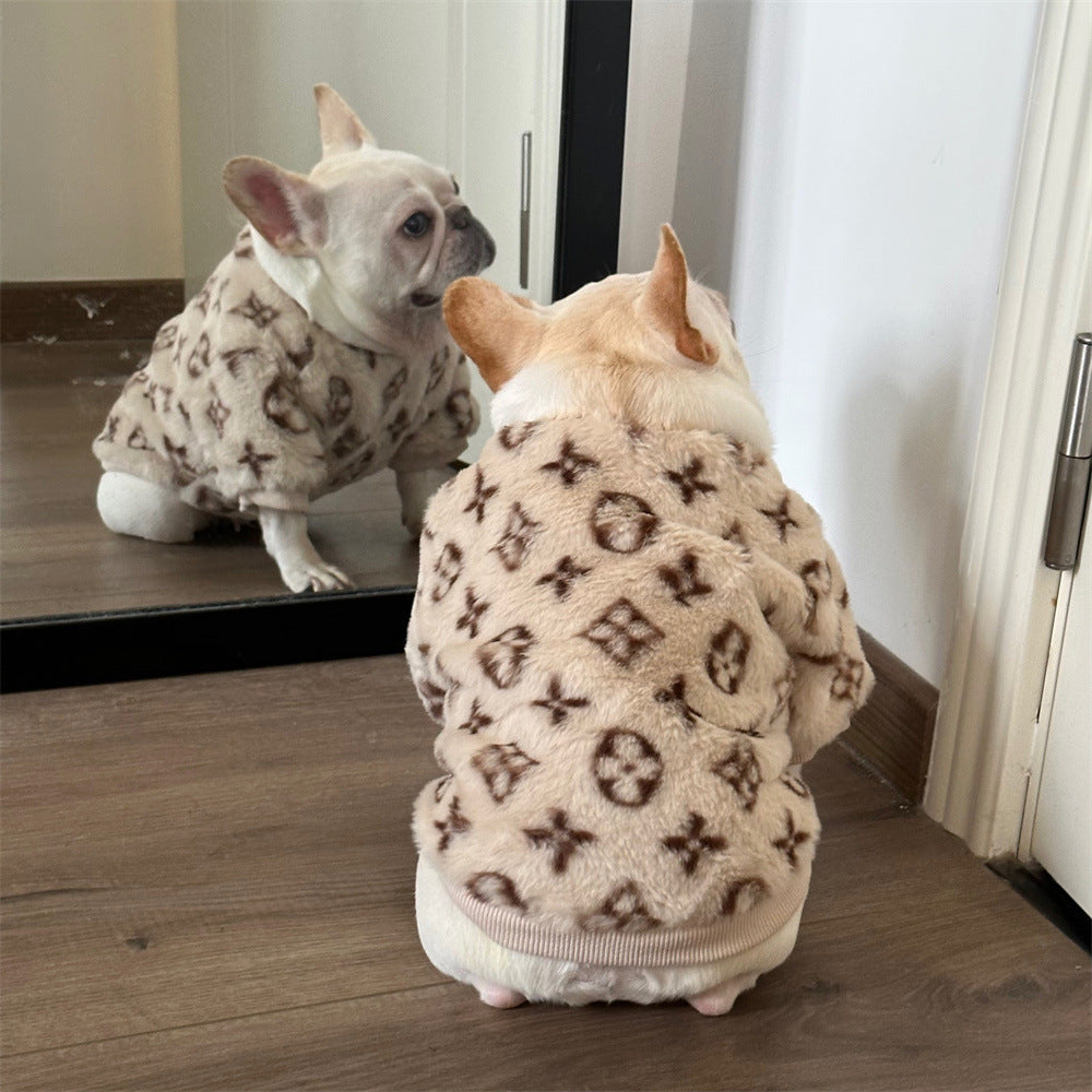 Vêtements de chien polaire doublé chaud rembourré garder Corgi et Shiba Inu Jarre Aero Bull