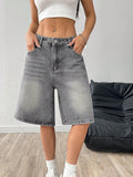 Short en denim casual loose-Fit pour femmes