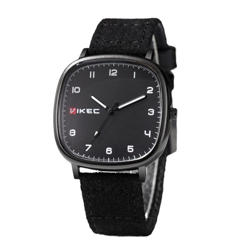 Simple versatile men's large dial cool watch