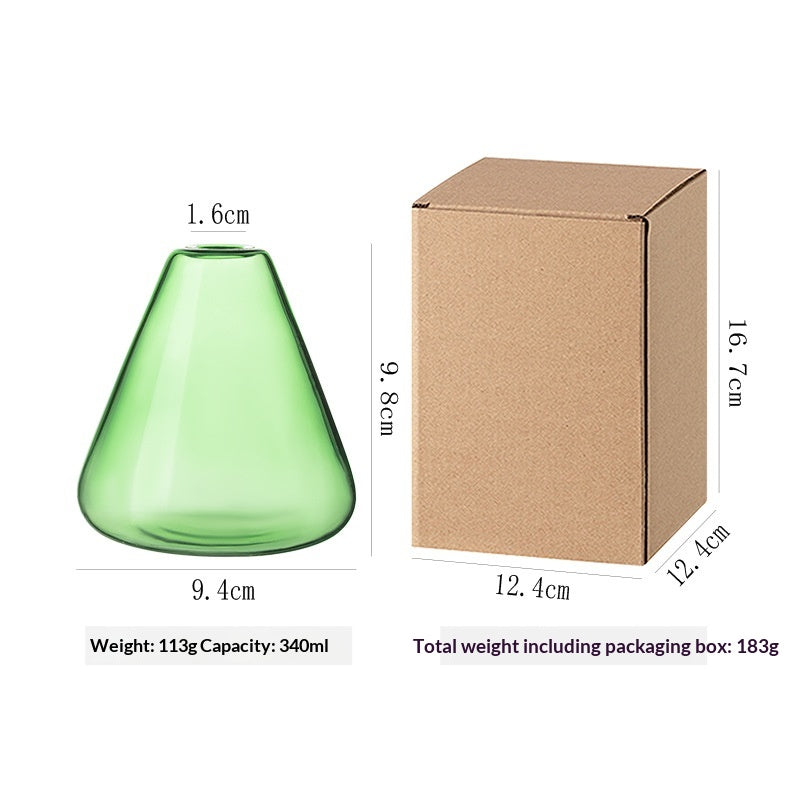 Bouteille d'aromathérapie en verre simple et transparent