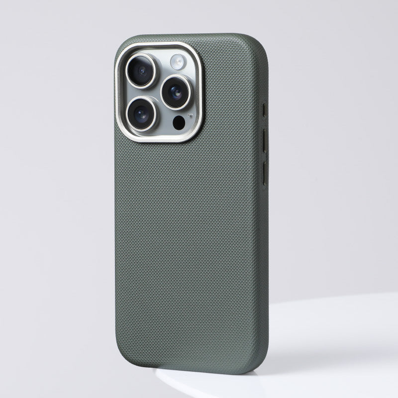 Boîtier de téléphone magnétique anti-goutte en cuir diamanté