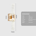 (Même que W1340P225797/L005027-H430-W1G2)17"(H) Lumière murale en cristal contemporain