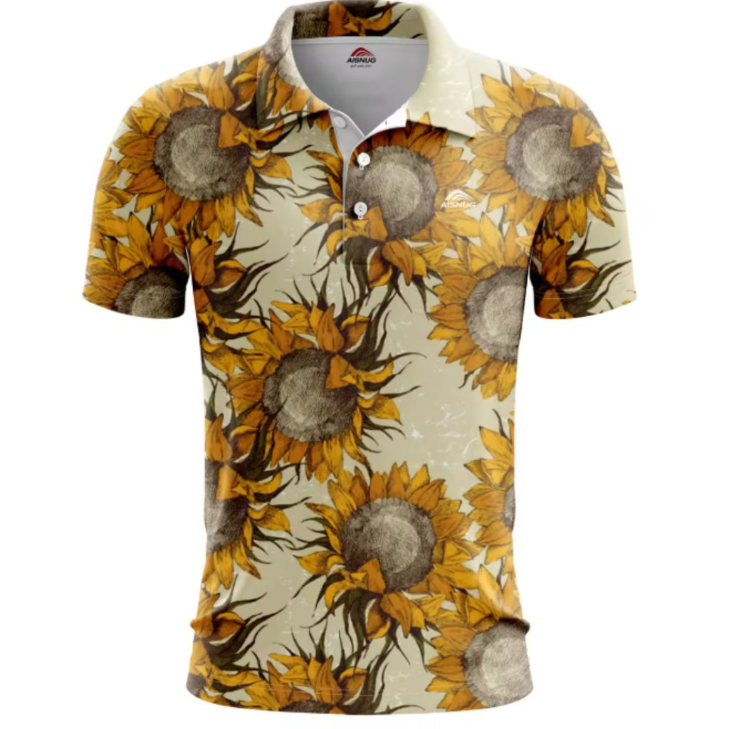 Homme Slim Fit Design Éleve Golf Polo Top