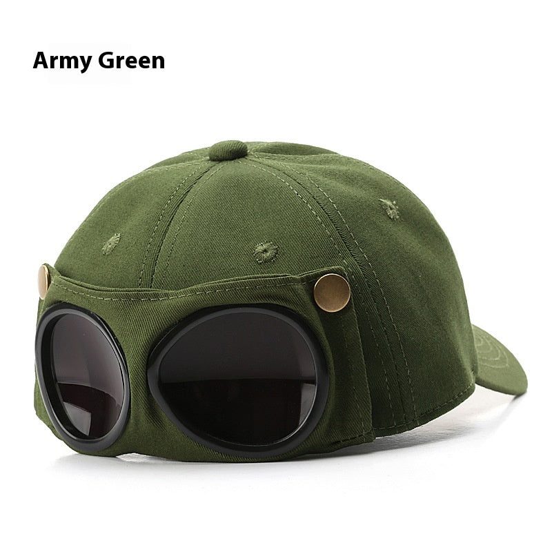 Chapeau Pilote Lunettes personnalisées Casquette Peak Lunettes de soleil masculines Pare-soleil Printemps et été All-m