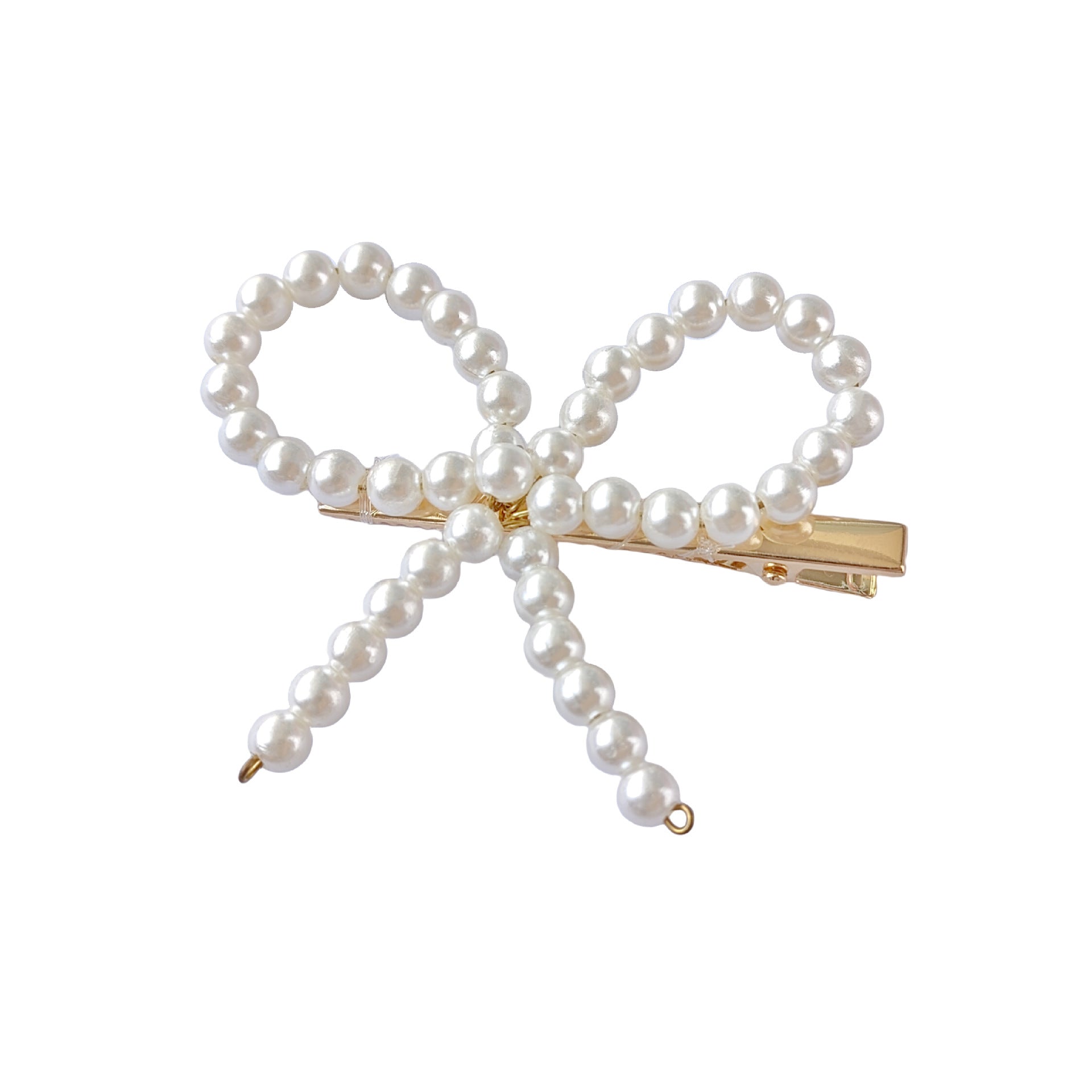 Accessoires pour cheveux Barrettes de perle Updo BB Clip épingle à cheveux rayé Fil de pêche tissé à la main H