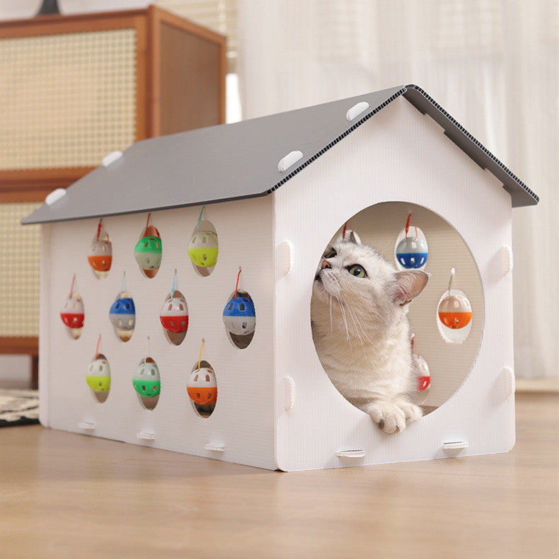 Cat Scratch Board Cat Nest Jouet intégré