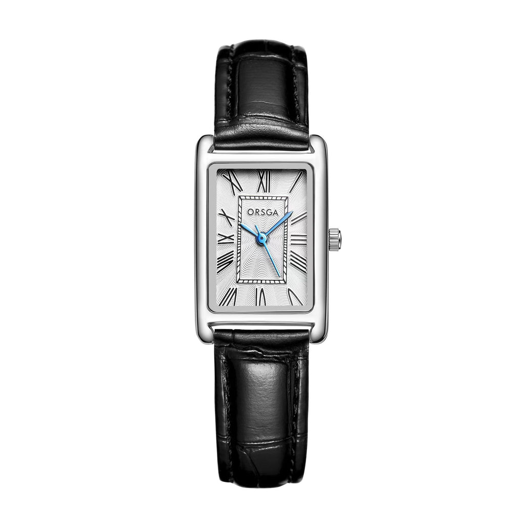 Montre Quartz en acier carré pour femmes mode