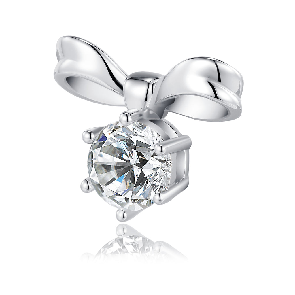 S925 Sterling Silver Bow Stud Earrings