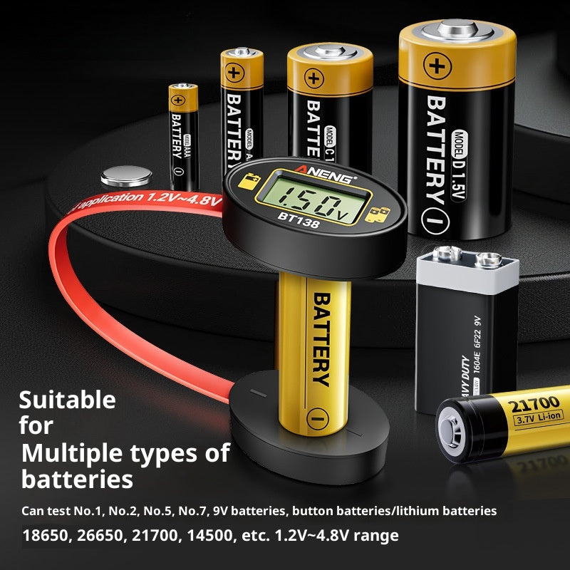 Détecteur de batterie d'affichage numérique petit portable