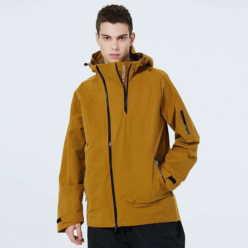Costume de ski homme et femme en plein air imperméable à l'eau Veneer Double Plaque Costume de ski
