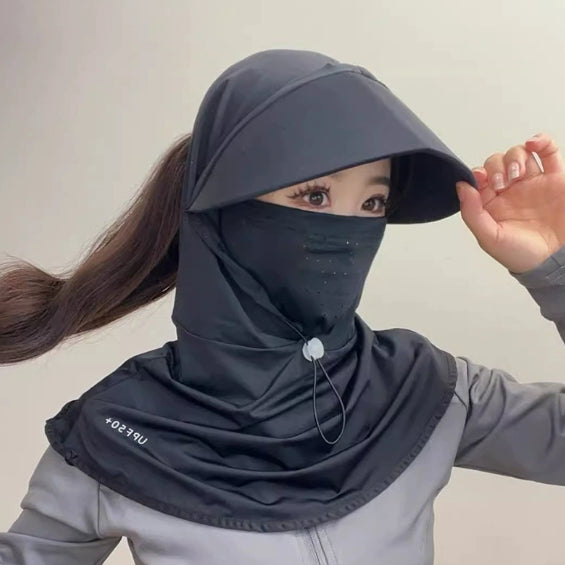 Masque de protection solaire pleine face Blocking UV Respirant Visage unique pour vélo