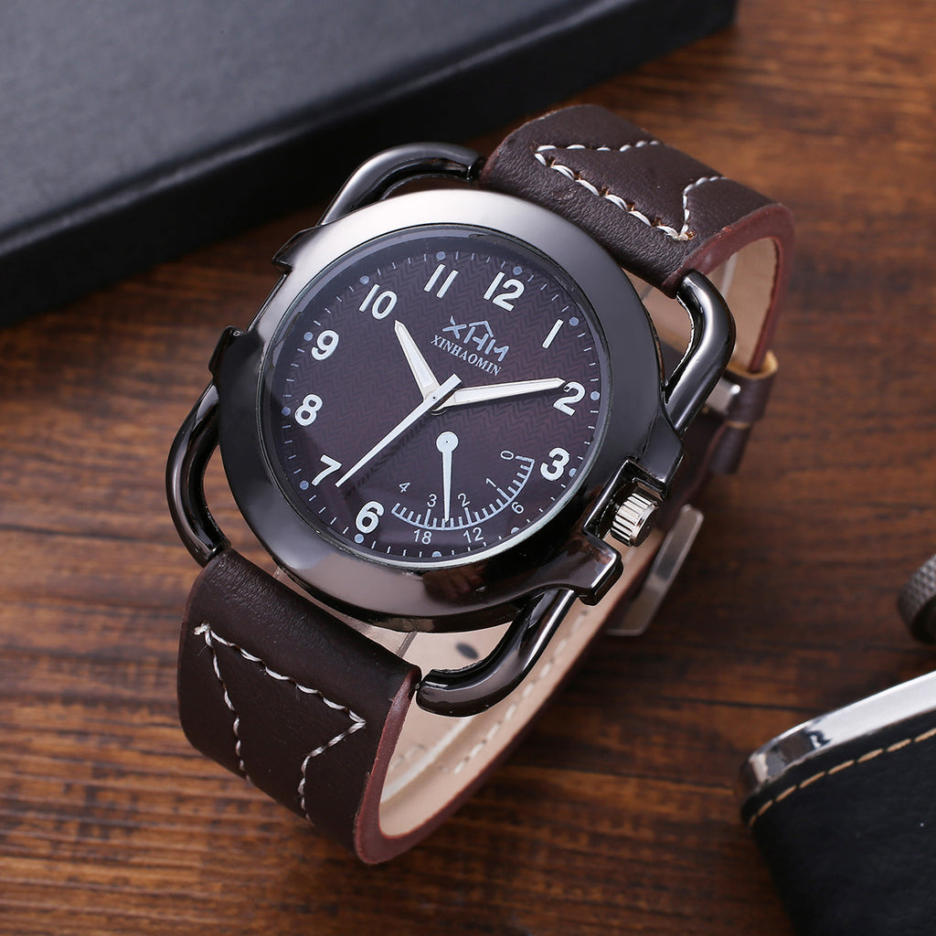 Cadeau Set de mode Creative Gift Suit Wallet Ceinture Quartz Montre parfum