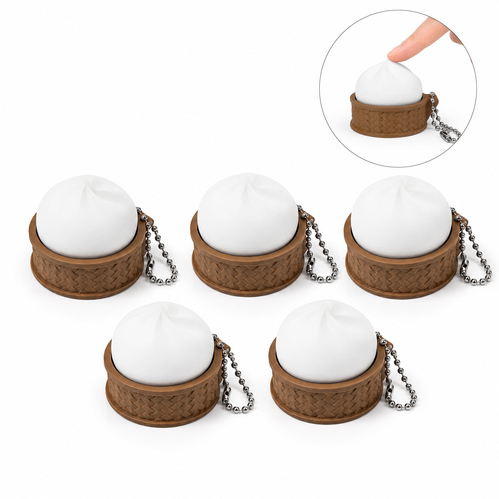 Porte-clés 3D imprimé Bun Fidget