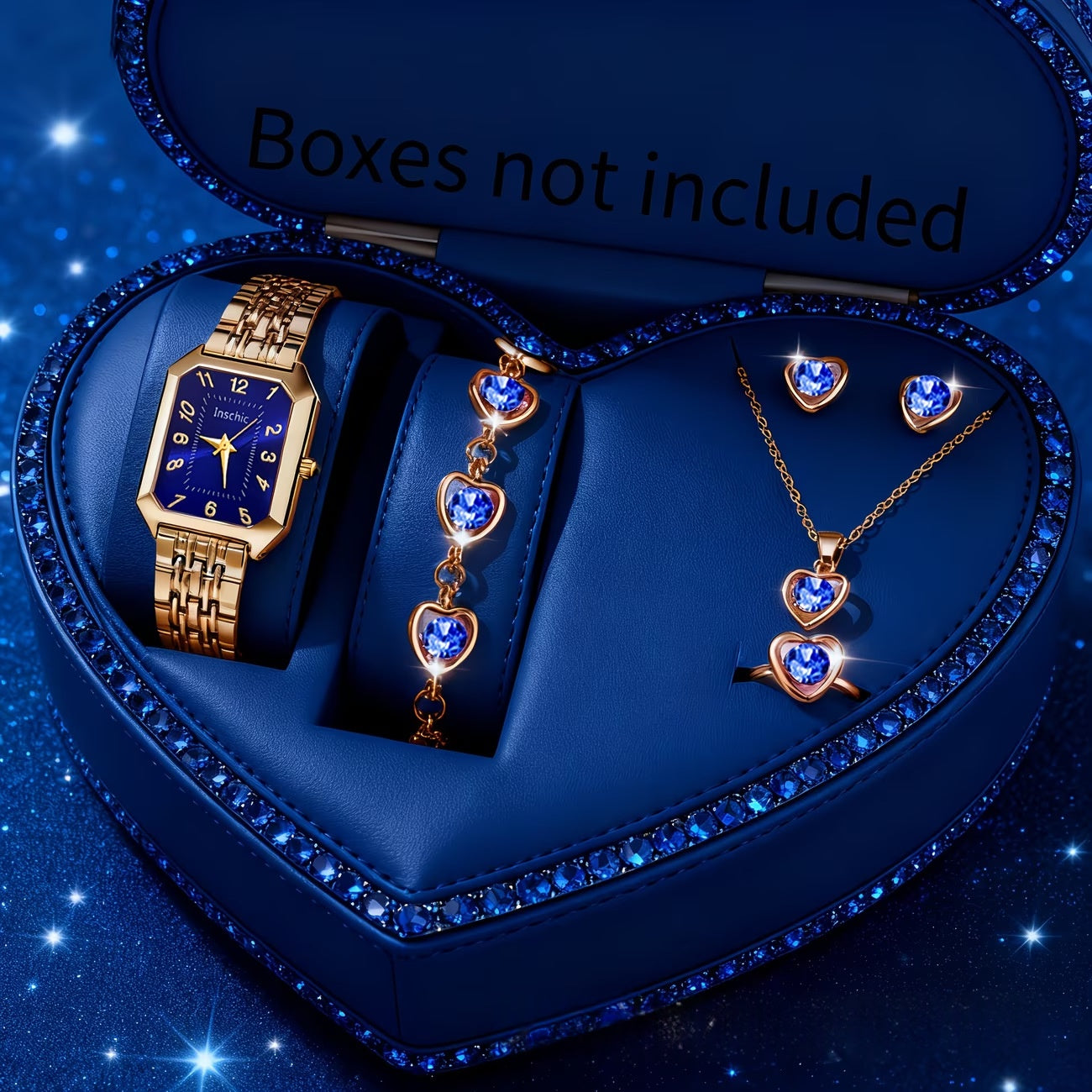 Ensemble de bijoux charitables pour femmes avec montre