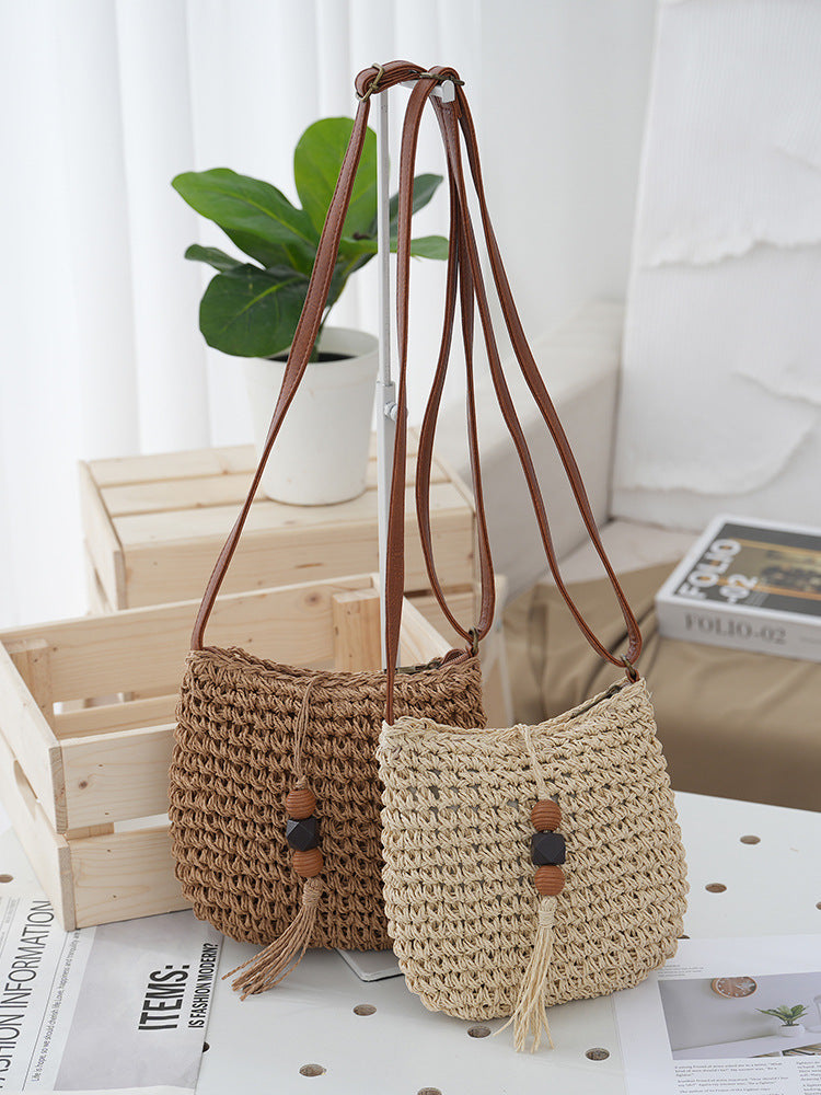 Sac à bandoulière de plage fait main pour femmes dans un style ethnique
