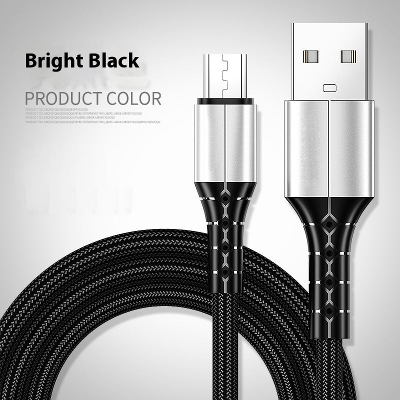 Android TYPE-C Super Fast Charge 5A câble de recharge de téléphone portable tressé en nylon