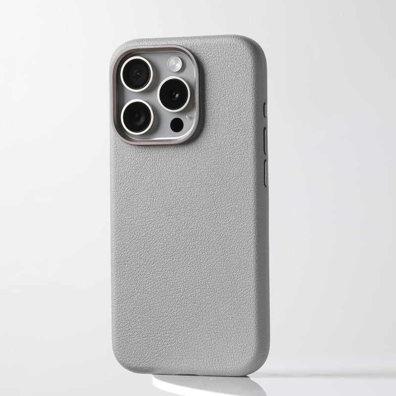 Couverture de protection en cuir Magsafe Magnetic Por Metal Lens Ip Tout compris