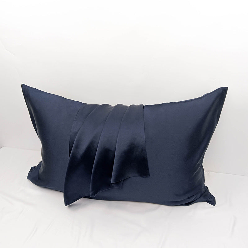 Coussin en soie à double face polyvalent de couleur unie