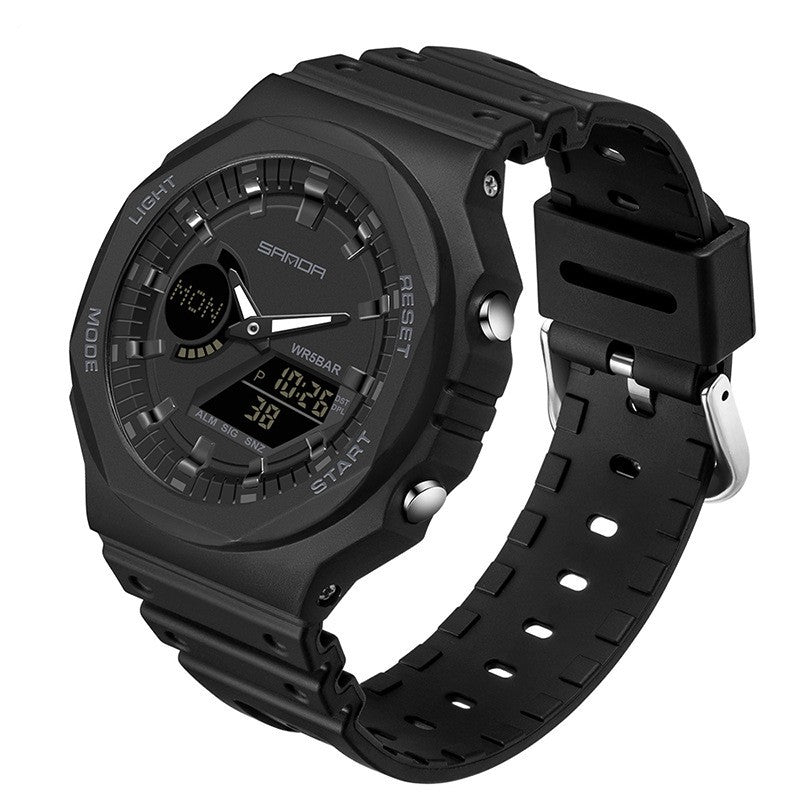 Multifonctionnel Sports Waterproof Double Display Montre électronique