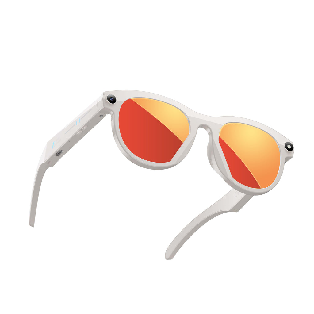 Lunettes intelligentes 2MP AI avec caméra Lunettes de soleil Bluetooth pour la traduction d'appel de musique M88