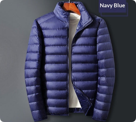 Manteau tendance à capuche rembourré blanc Duck Down Hommes