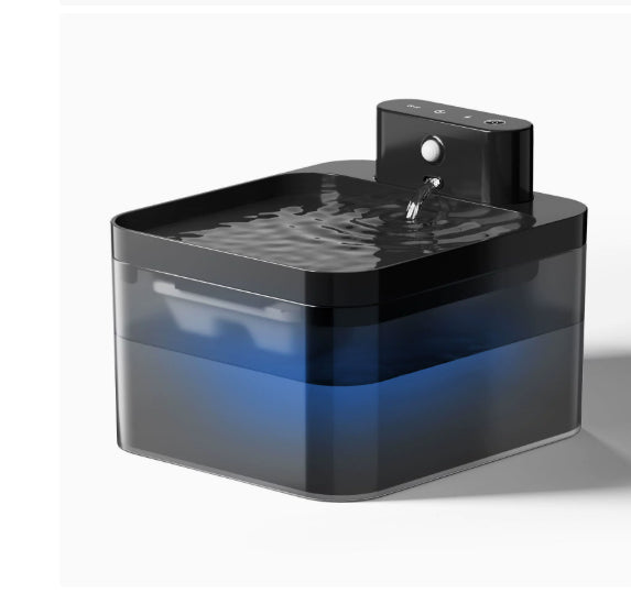 32L Fontaine d'eau pour animaux en acier inoxydable Distributeur d'eau à induction automatique