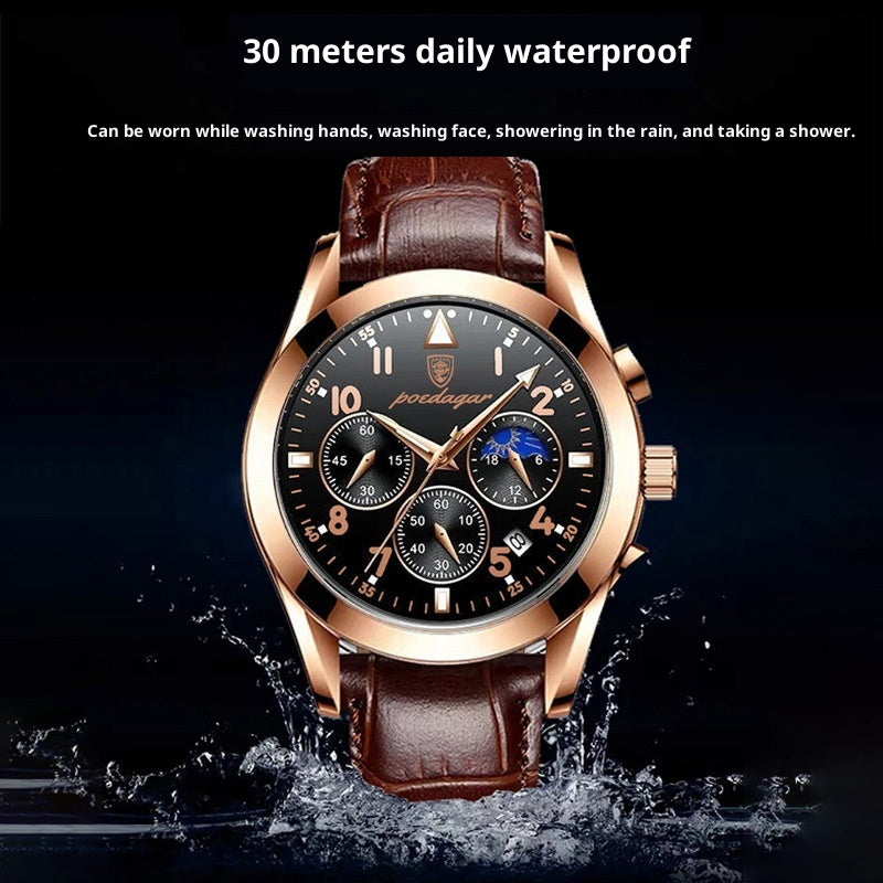 Black Tech Men's Watch Korean Student Fashion