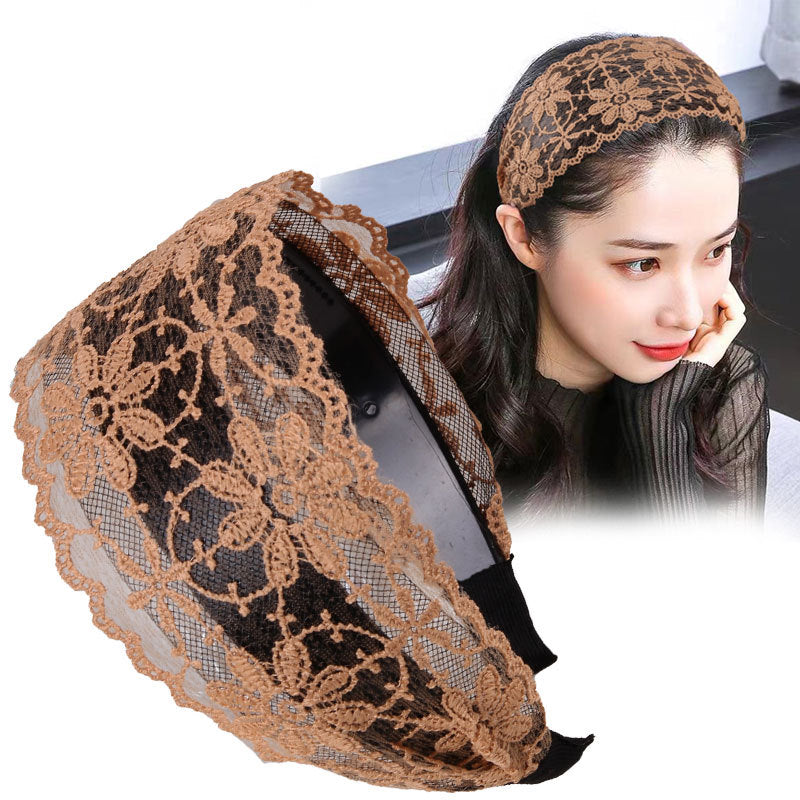 Large Brim Coiffure Hoop Femmes Tout Mode Coiffure Coiffure Coiffure Clip Tête Hoop