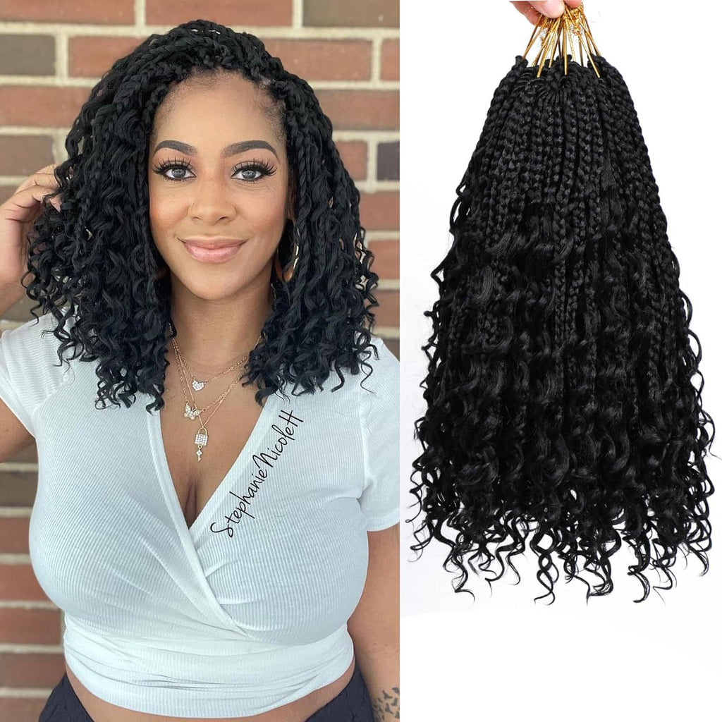 Fibre synthétique Crochet perruque tressée trois brins de tressage