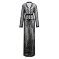Polka Dot Lace Japanese Style Men's Bathrobe