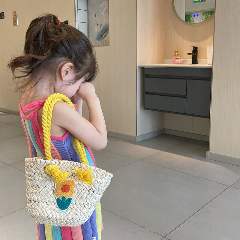 Sac de messager tricoté pour enfants