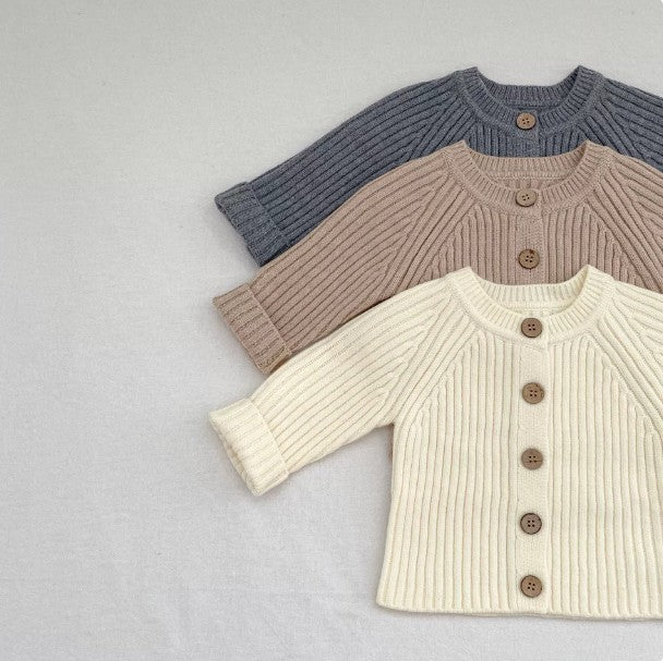 Chandail enfant tricoté couleur solide