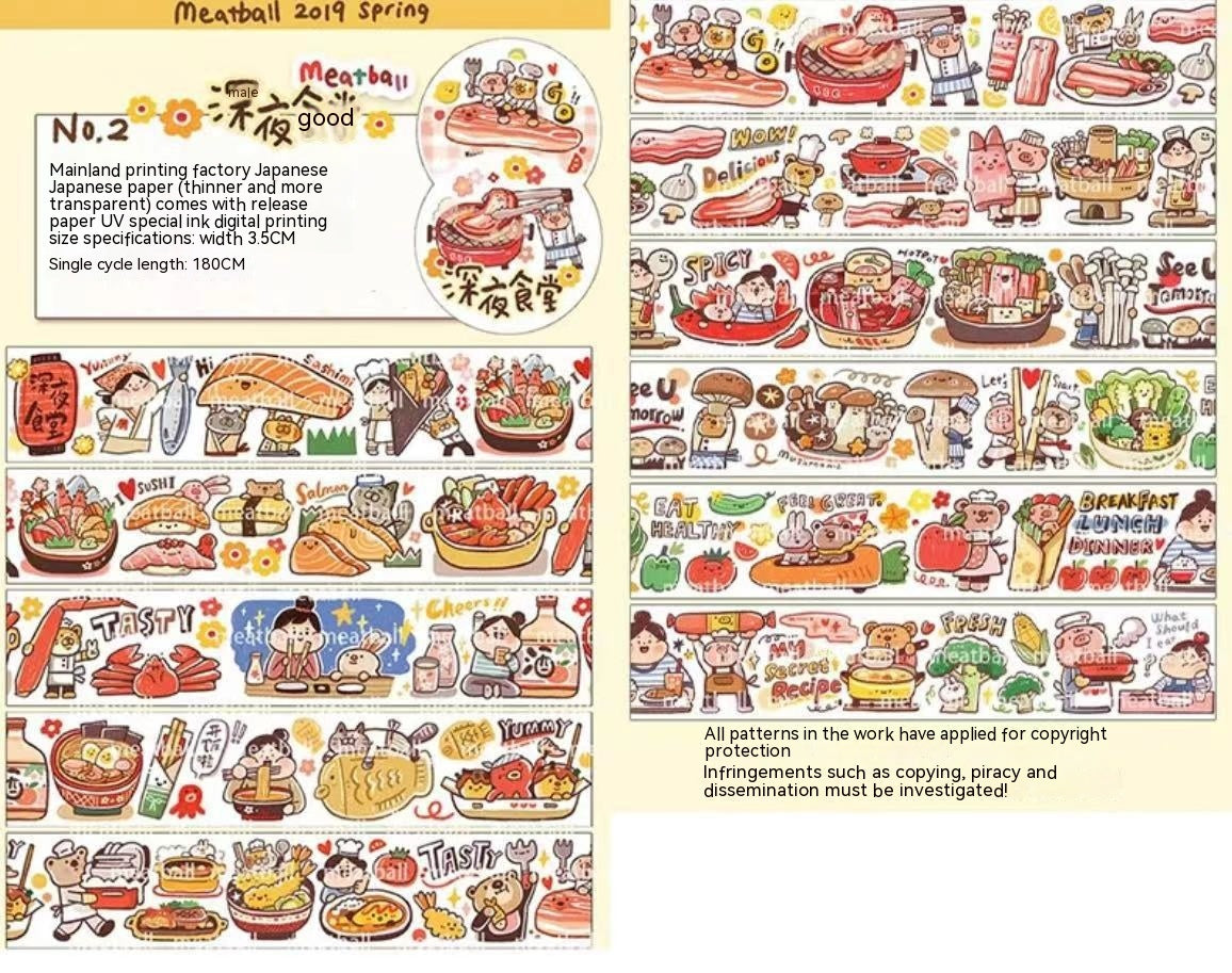 Bande hémorroïde Emballages Stickers Cartoon Cute Caractère
