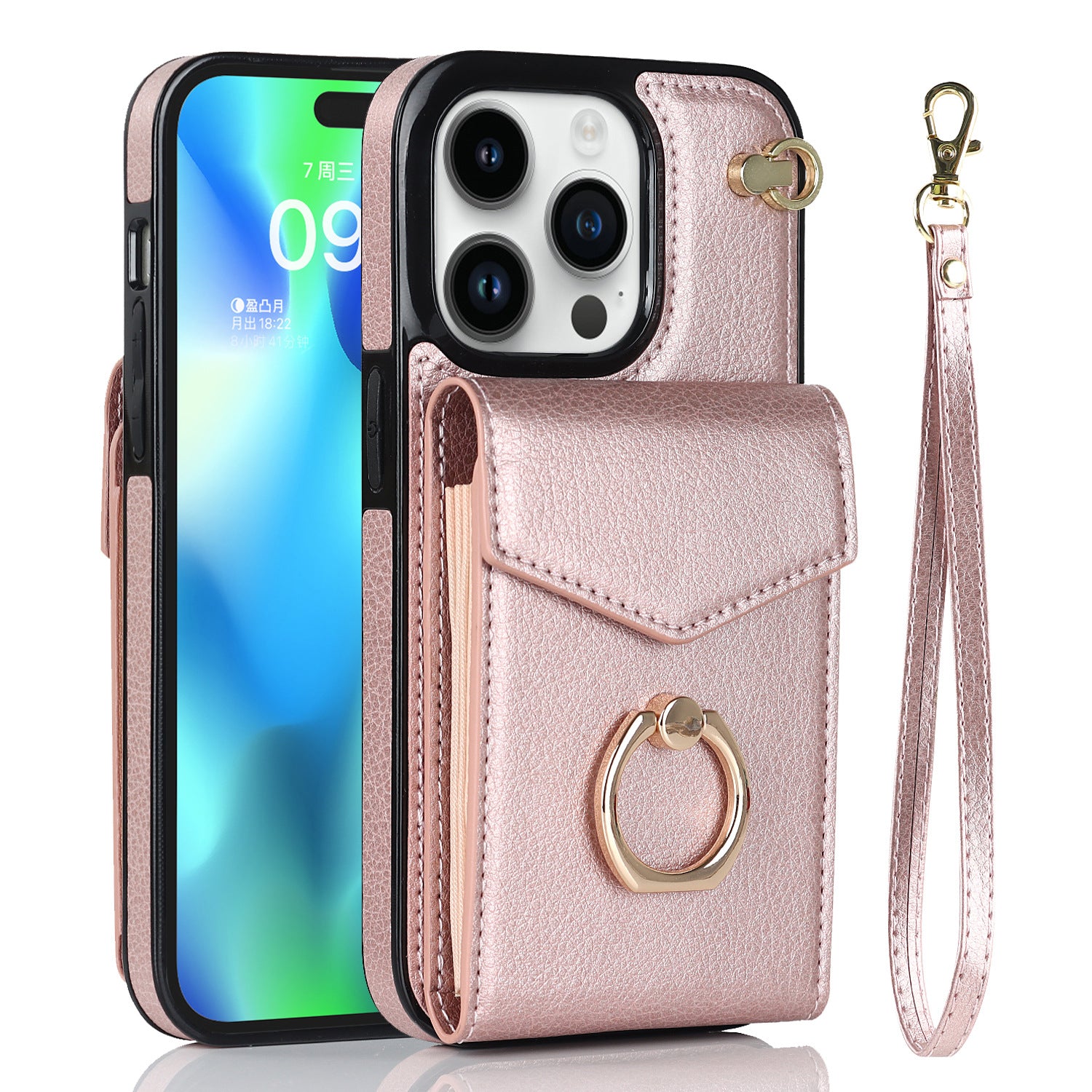 Boîtier en cuir polyvalent avec boîtier de téléphone multifonctionnel