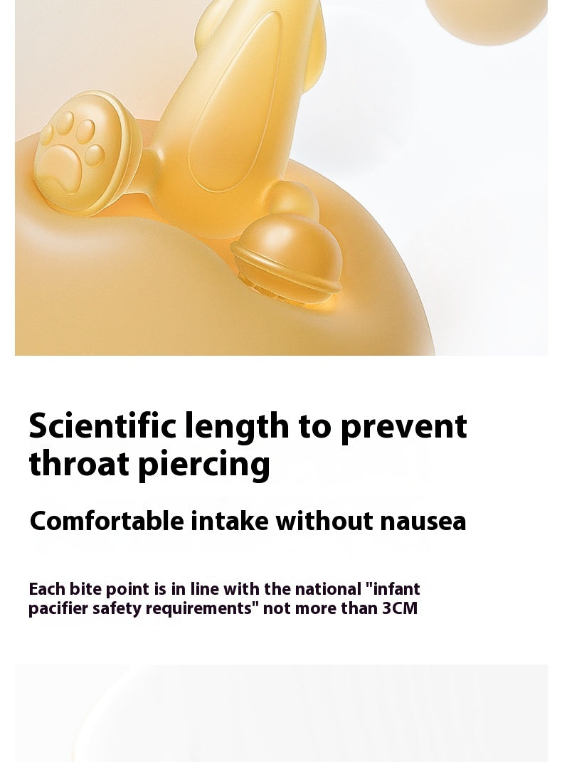 Silicone Lapin Teether Infant Molar Rod Dentition bébé Empêcher l'artéfact de la main