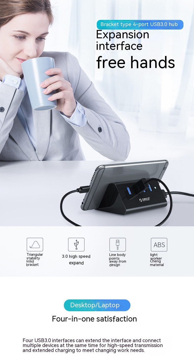 Déconcentrateur USB Support haute vitesse Multi-interface Hub externe