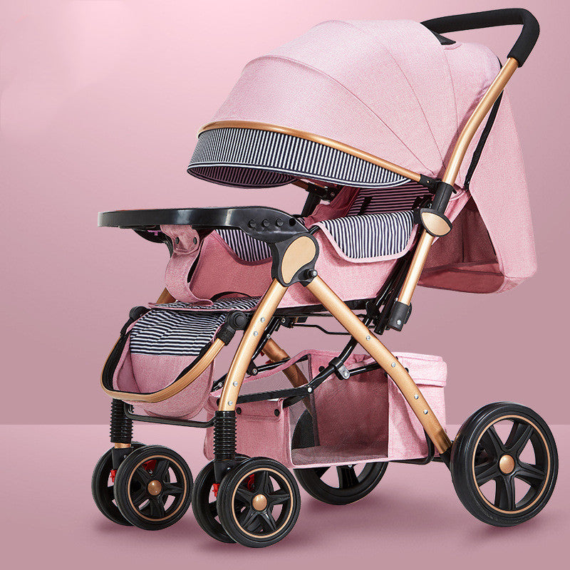 Les poussettes pour bébés sont légères et faciles à plier