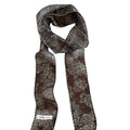 Style coréen Rétro Floral longue écharpe en soie