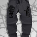Pantalon de piste élastique d'impression casual homme